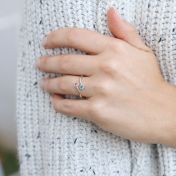 Anillo Raíces del Amor - 2 Piedras de Nacimiento [Plata de Ley]