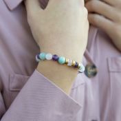 Bracciale Sinergia di Celadon con Nome [Placcato Oro]