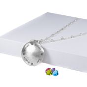 Collier Arbre de Vie avec Prénoms et Pierres de Naissance [Argent 925] 