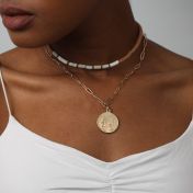 Sandy Beach Howlite Necklace