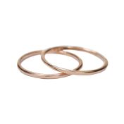 Set Anelli di Saturno [Placcato Oro Rosa 18kt]