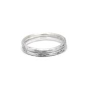 Set Anelli di Saturno Martellati [Argento 925]