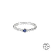 Klassischer Ring mit Geburtsstein [Sterlingsilber]