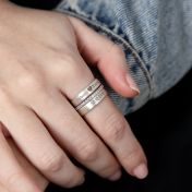 Liebesreise Ring Set mit Gravur [Sterlingsilber]