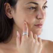 Sereenheid Spinner Ring [Sterling Zilver]