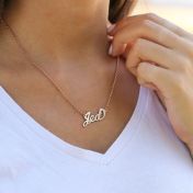 Сollier Prénom Personnalisé [Plaqué Or Rose 18ct]