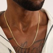 Cuban Link Chain for Men - 14 Karat Gold
