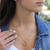 Collar con Nombre Momento Apropiado [Bañado en Oro de 18K]