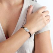 Bracciale Chiara Impronta con Nome in Onice [Argento 925]