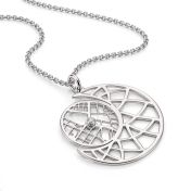 Precious Moon Map Necklace [Silver]