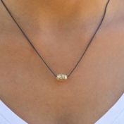 Collana con Sfera di Fili [Oro 10K]