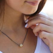 Collana con Sfera di Fili [Oro 10K]
