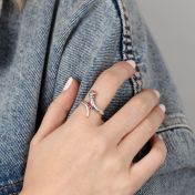 Draak Geest Geboortesteen Ring [Sterling Zilver]