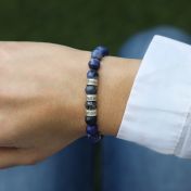 Sodalite Women Name Bracelet [Sterling Silver]