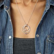 Collier Martelé Cercles d’Amour [Argent 925]