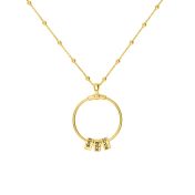 Collana Cerchi di Famiglia con Nome [Placcata Oro 18kt]