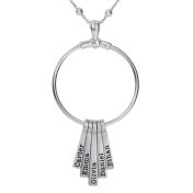 Rays of Light Name Necklace [Sterling Silver]