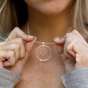 Collier Arbre Familial avec Noms [Plaqué Or Rose 18ct]