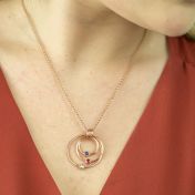 Sphären der Liebe Halskette [750er rosévergoldet]