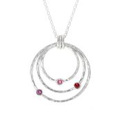 Collier Martelé Cercles d’Amour [Argent 925]