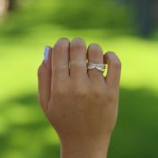 Bague Spinner Brillante Cercles d'Amour [Argent 925] - 3 Anneaux