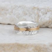 Family Circles Spinner Ring Shiny [Sterling Silver] - 3 Spinners