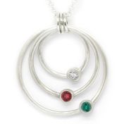 Collana Sfere d'Amore con Pietra di Nascita [Argento 925]