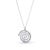 Timeless Message Engraved Necklace [Sterling Silver]