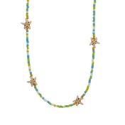 Tropical Howlite Star Necklace