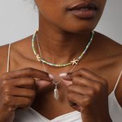 Tropical Howlite Star Necklace