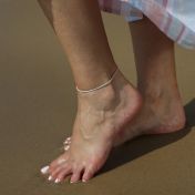 Snake Chain Anklet [Sterling Silver]