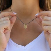 Lebensfaden Pentagon Halskette [417er Gold]