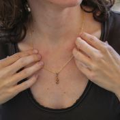 Stream of Love Necklace [Gold Plated]