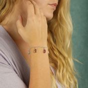Betoverde Regen Geboortesteen Armband [Sterling Zilver]