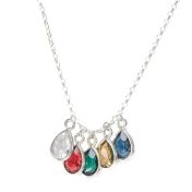 Collier Douche de Soleil Avec Pierres de Naissance [Argent 925]