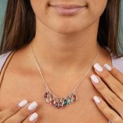 Collier Douche de Soleil Avec Pierres de Naissance [Argent 925]