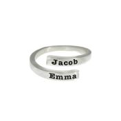 Anillo Cisne con Nombre [Plata de Ley] - 2 Nombres