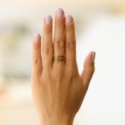 Schwan Ring - 4 Namen [417er Gold]