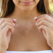 Sweet Rose Necklace [Rose Gold Plated]