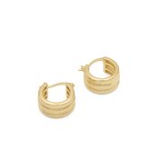Triple Swirl Hoop Earrings [18K Gold Vermeil]