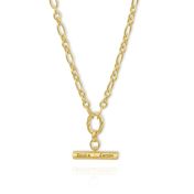 Collier Destin avec Barre Gravée [Vermeil 18ct] 