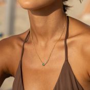 Beloved Birthstone Circle Necklace with Diamonds [18K Gold Vermeil]