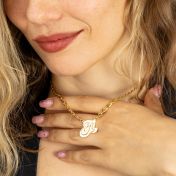 Talisa Bold Initial Necklace [18K Gold Plated]