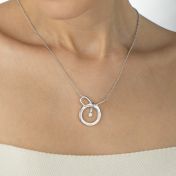 Talisa Diamond Infinity Name Necklace [Sterling Silver]