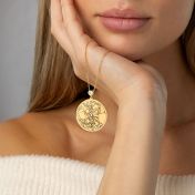 Talisa Graviete Kartenkette mit einem Herz-Diamanten [750er Gold Vermeil]