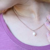 Pearl Necklace [Rose Gold Plated]