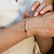 Talisa Stars Birthstone Cascade Bracelet [18K Gold Vermeil]