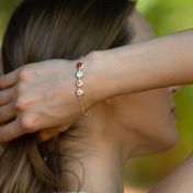 Talisa Stars Birthstone Cascade Bracelet [18K Gold Vermeil]