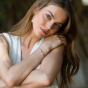 Talisa Stars Birthstone Cascade Bracelet [Silver]