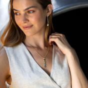 Talisa Stars Birthstone Cascade Necklace [18K Gold Vermeil]
